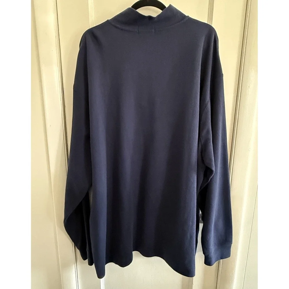 Polo Ralph Lauren Estate Rib Quarter Zip Pullover 3XB Cruise Navy Sweater NWT